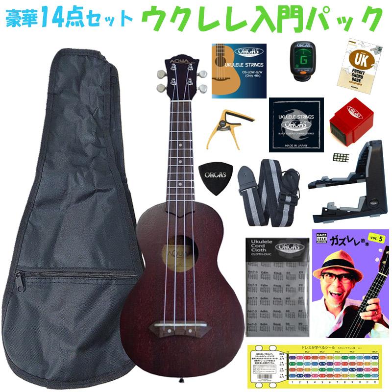 ウクレレ14点セット 初心者にお勧め 楽器メーカーがプロリュースした 