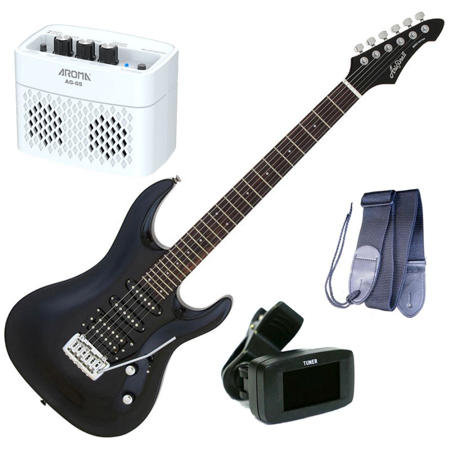 Aria Proll AriaProII エレキギター MAC-STD MWH＋チューナー＋ギター 