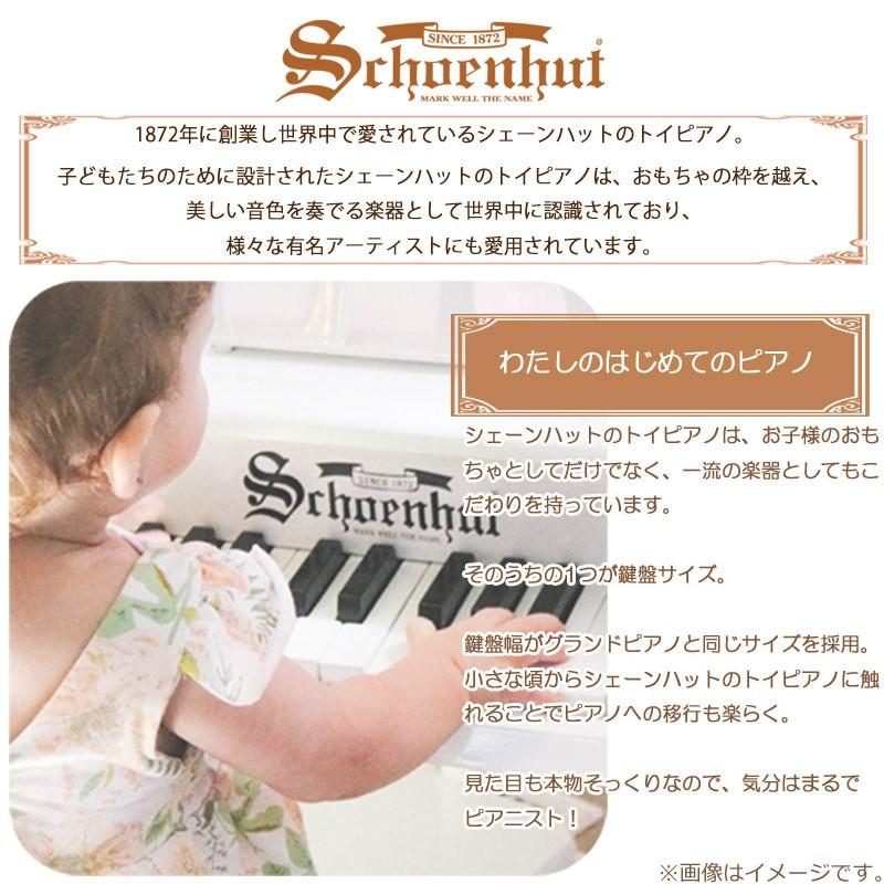 シェーンハット 30鍵盤 ミニグランドピアノ（椅子付） ブラック 30-Key Black 309B Schoenhutの画像
