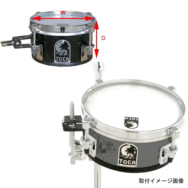 【GW限定ポイントUP】TOCA トカ パーカッション ティンバレス T-406AS Smoke 6インチ アクリル製 マウントタイプ ラテンミュージック必須の高音です。_2