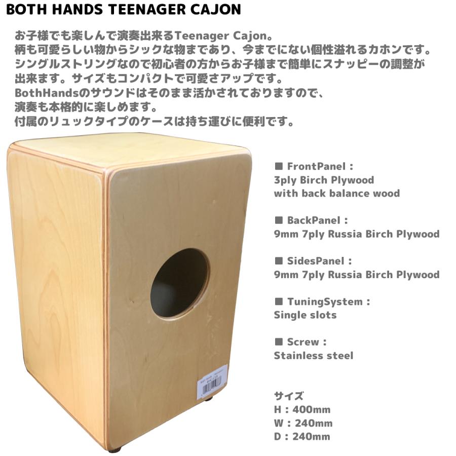 収納バッグ付 ボスハンズ 小型カホン BOTH HANDS TEENAGER CAJON BHC