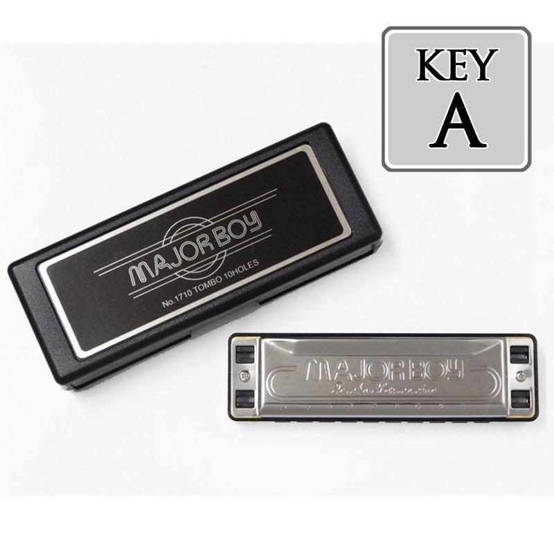 【新品】トンボ　オクターブ　ハーモニカ（A#MAJOR） TOMBO（トンボ） TOMBO MAJORBOY NO.1710 Key＝A（エー） メジャー