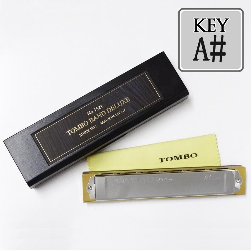TOMBO BAND Deluxe 複音ハーモニカ 21トーン 15本セット TOMBO No.1521 複音ハーモニカ 特製トンボバンド 【Am調】 【21