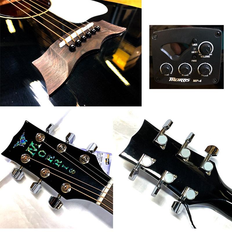MORRIS ELECTRIC ACOUSTIC GUITAR G021E SBK PERFORMERS EDITION モーリス