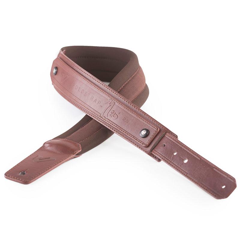 ギターストラップ ソロストラップ ネオ25 カラー：ブラウン グルーブギア SoloStrap-NEO25 BRN BROWN GRUVGEAR