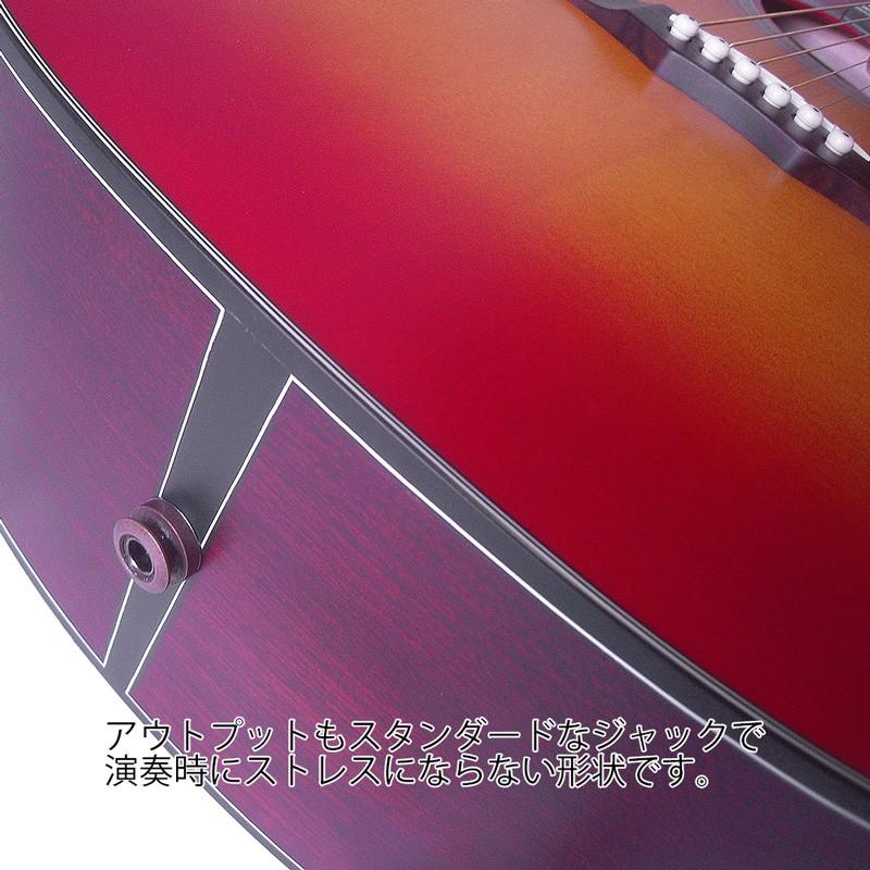 MORRIS(モーリス) アコースティックギター R-14 チェリーサンバースト：CS HANDMADE PREMIUM（ソフトケース付）の画像