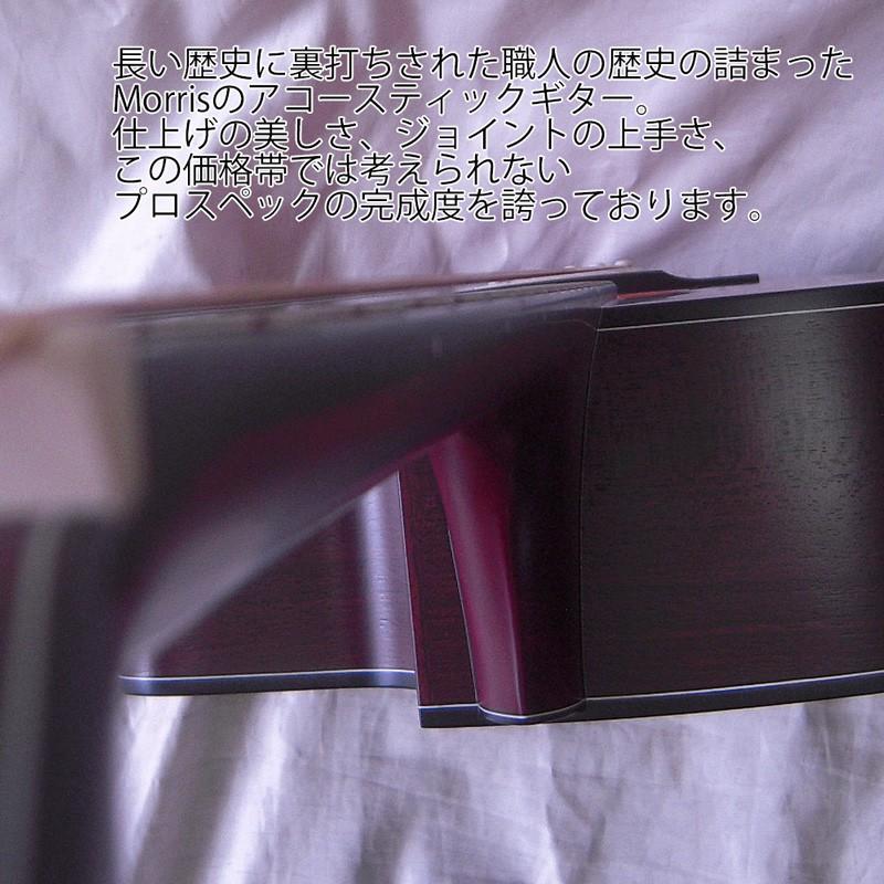 MORRIS(モーリス) アコースティックギター R-14 チェリーサンバースト：CS HANDMADE PREMIUM（ソフトケース付）の画像