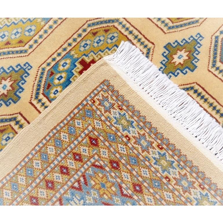 ≪訳あり・在庫処分≫パキスタン絨毯 幾何学模様 ウール100％ 手織り絨毯 ラグ 150×188ｃｍ｜gandh-ra｜04