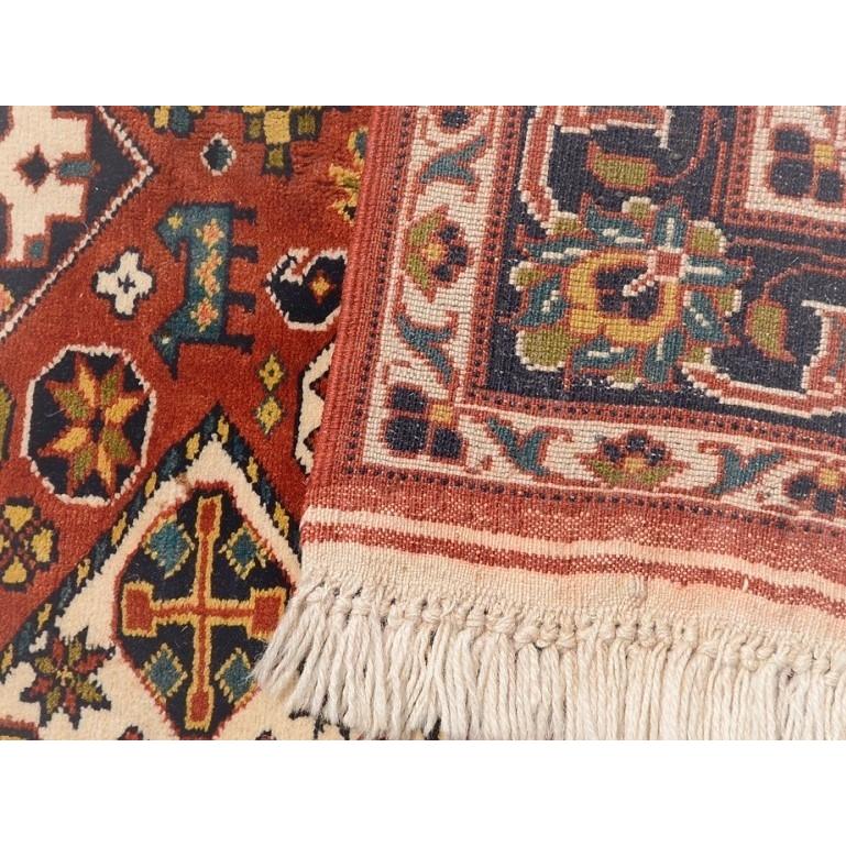 ≪訳あり・在庫処分≫パキスタン絨毯 ウール100％ 手織り絨毯 ラグ 127