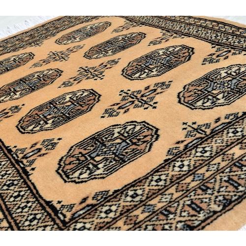 パキスタン絨毯 ウール100％ 手織り絨毯 ムガール 玄関マット 約61