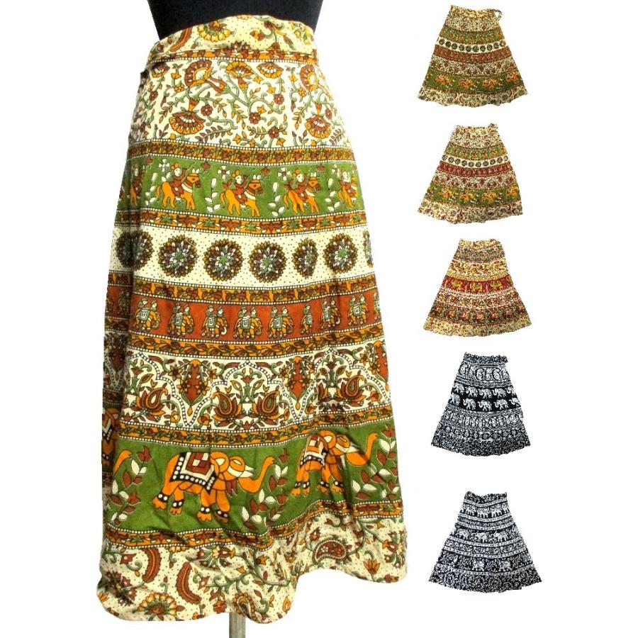 エスニックスカート 巻きスカートエスニック衣料エスニックアジアンファッション Bws 080 ガネッシュ 通販 Yahoo ショッピング
