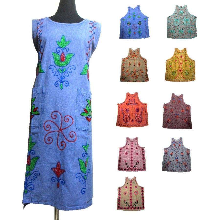 刺繍エスニックワンピースaラインエスニック衣料エスニックアジアンファッション Eap C001 ガネッシュ 通販 Yahoo ショッピング