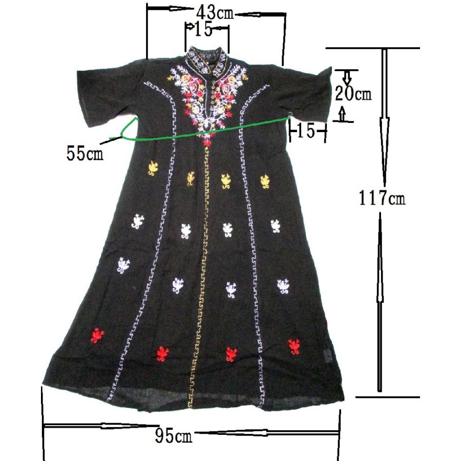 刺〓エスニックワンピースマオカラーエスニック衣料エスニックアジアンファッション｜gane1826｜05
