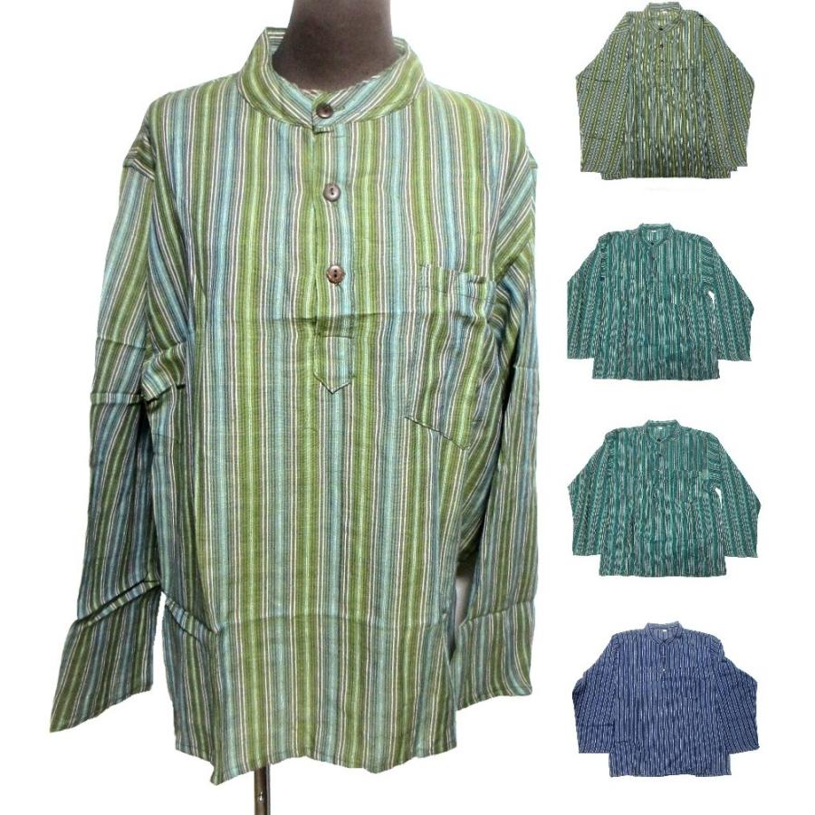 Lサイズエスニックシャツメンズクルタエスニック衣料エスニックファッション Ta L219 ガネッシュ 通販 Yahoo ショッピング