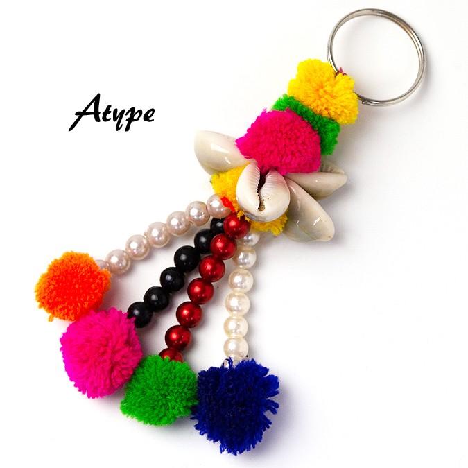 エスニック キーホルダー キーリング バッグチャーム ぽんぽん モフモフ かわいい 手作り インド アジアン 雑貨 アジア雑貨ガネーシャ 通販 Yahoo ショッピング