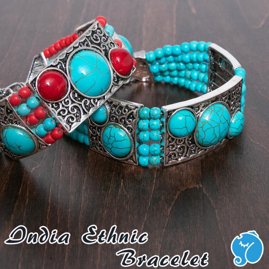 エスニック ブレスレット メンズ レディース エスニックファッション アジアンファッション ターコイズ ブルー レッド おしゃれ かわいい 大人 アジア雑貨ガネーシャ 通販 Yahoo ショッピング
