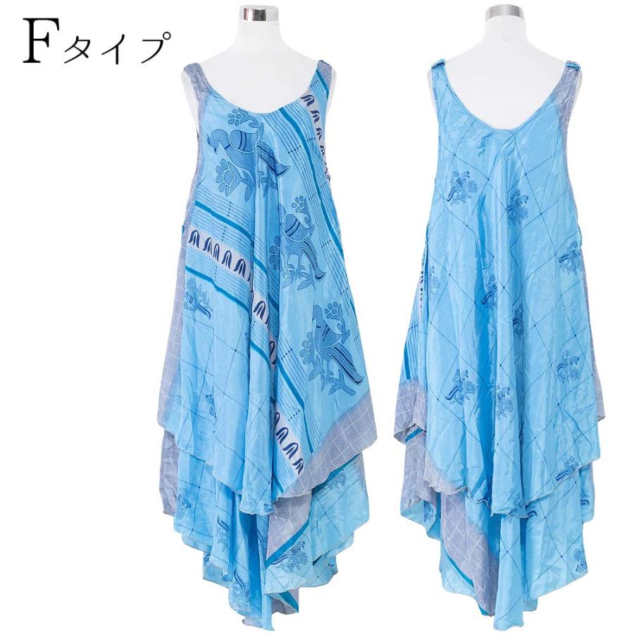 エスニック ワンピース ノースリーブ レディース 春 夏 レイヤード 
