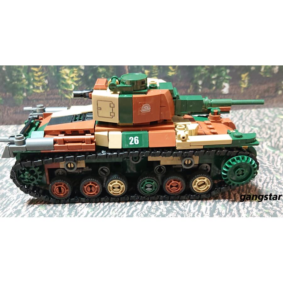 レゴ LEGO ブロック 互換 車 戦車 日本 九七式中戦車 ミリタリー レゴ LEGO ブロック 互換 車 戦車 日本 九七式中戦車 ミリタリー