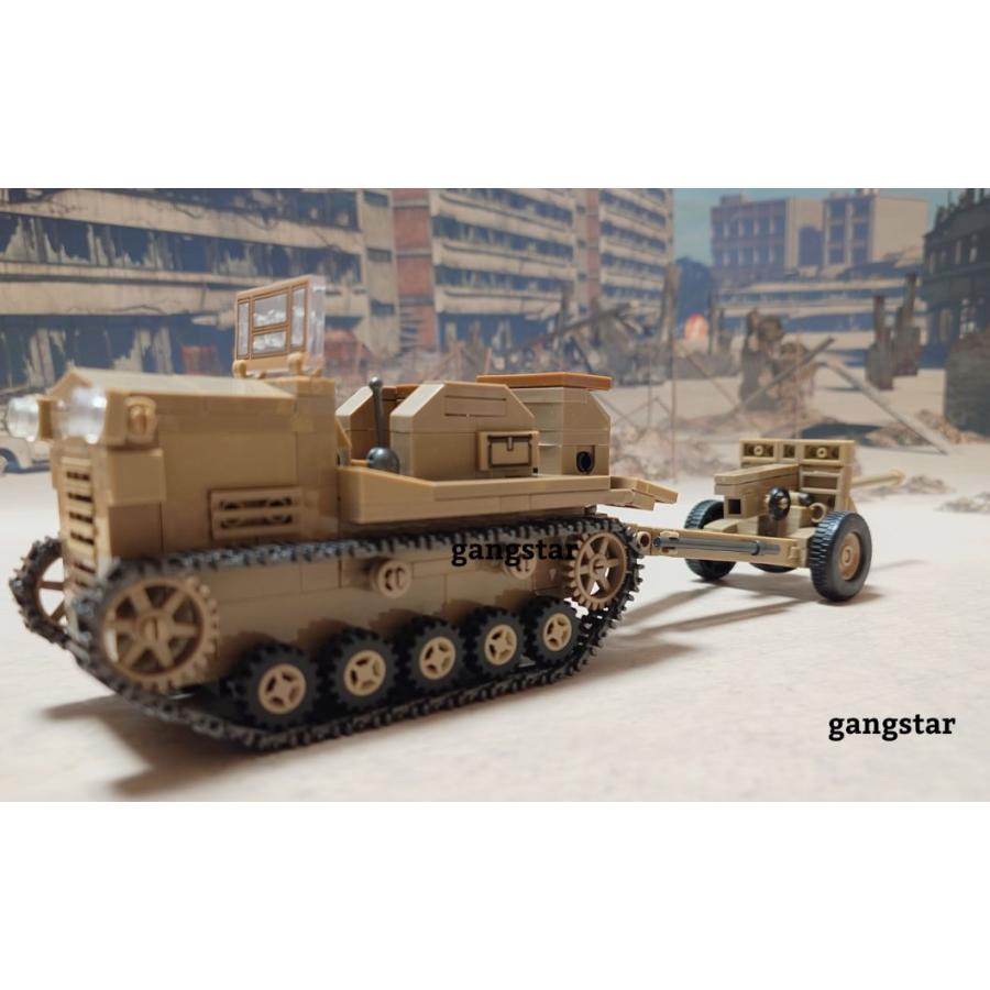互換品 レゴ LEGO ブロック 互換 車 装甲車 日本 九八式四屯牽引車