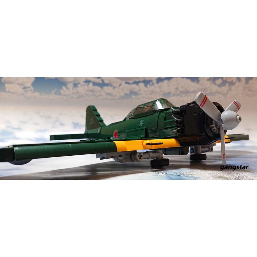 レゴ　LEGO　ブロック　互換　飛行機　戦闘機　日本軍 A6M 零式艦上戦闘機 　ミリタリーブロック模型　　国内より発送　｜gangstar｜20