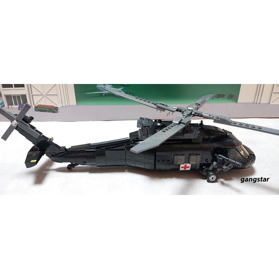 brickmania製MH-60Lアメリカ軍ブラックホークヘリ特殊部隊使用