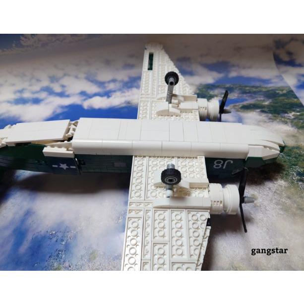 レゴ LEGO ブロック 互換 飛行機 軍用機 アメリカ USA C-47 スカイ