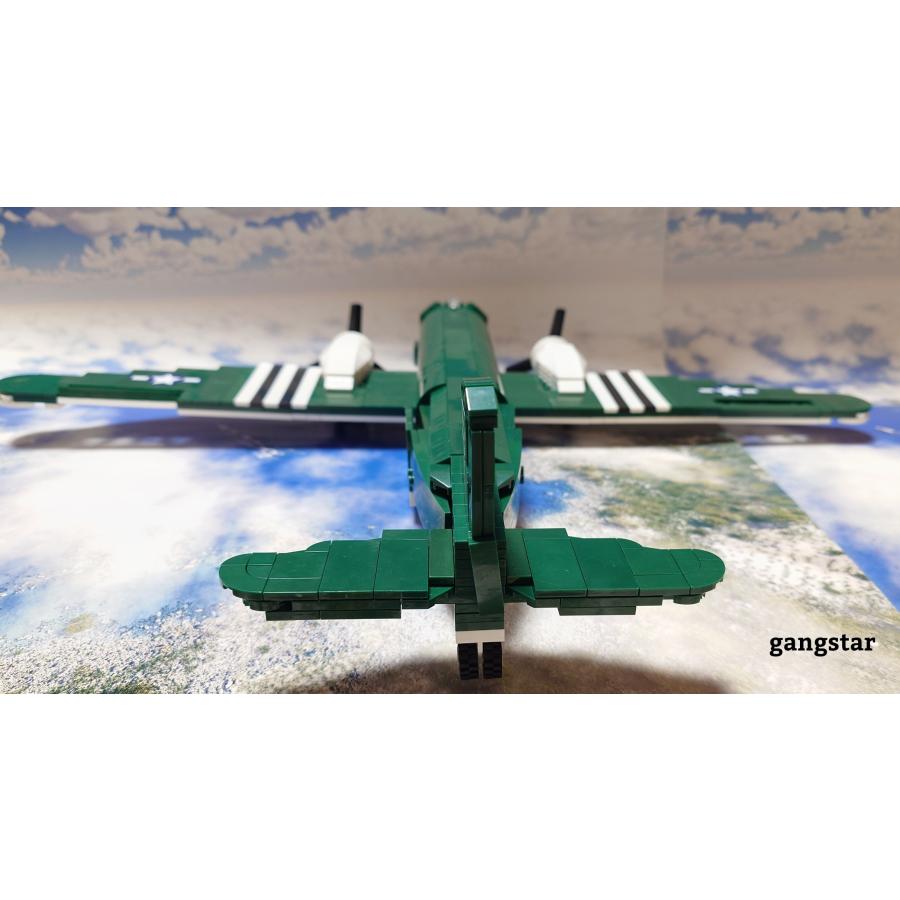 レゴ LEGO ブロック 互換 飛行機 軍用機 アメリカ USA C-47 スカイ