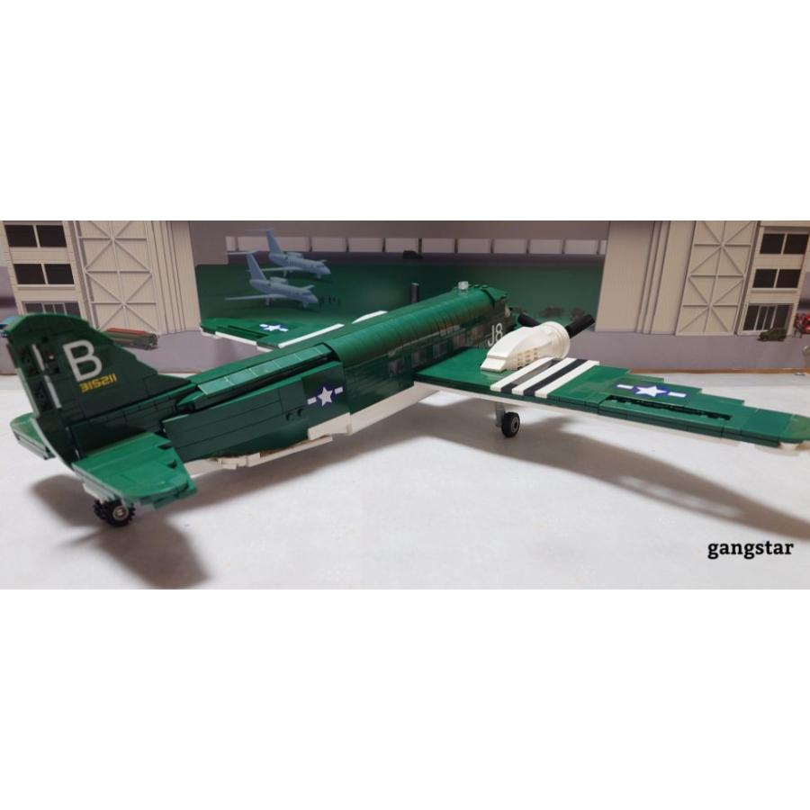 レゴ LEGO ブロック 互換 飛行機 軍用機 アメリカ USA C-47 スカイ