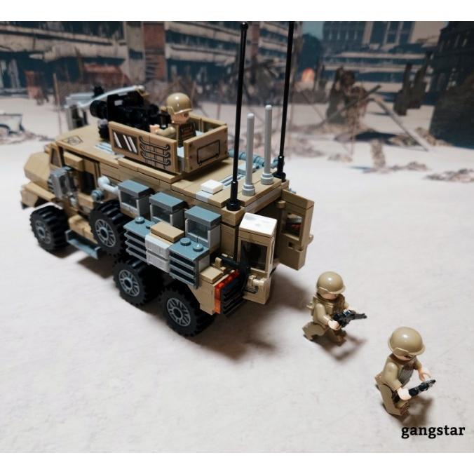 レゴ LEGO ブロック 互換 車 装甲車 アメリカ クーガーMRAP(耐地雷・伏 