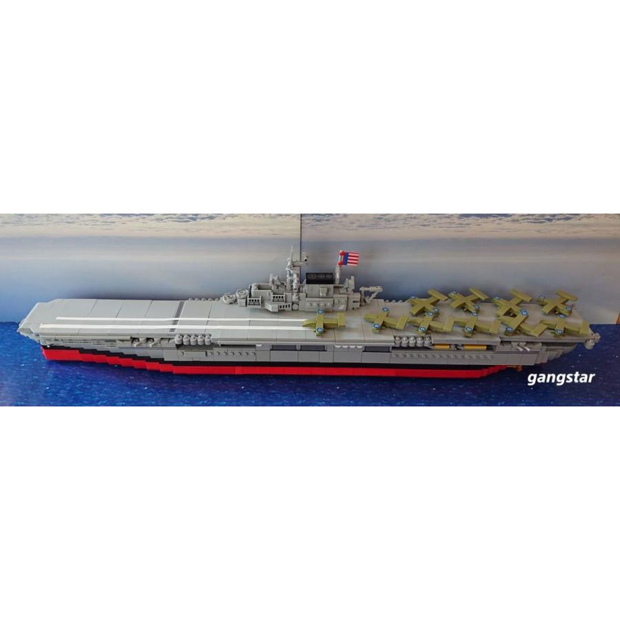 レゴ LEGO ブロック 互換 船 戦艦 空母 アメリカ軍 航空母艦ホーネット 