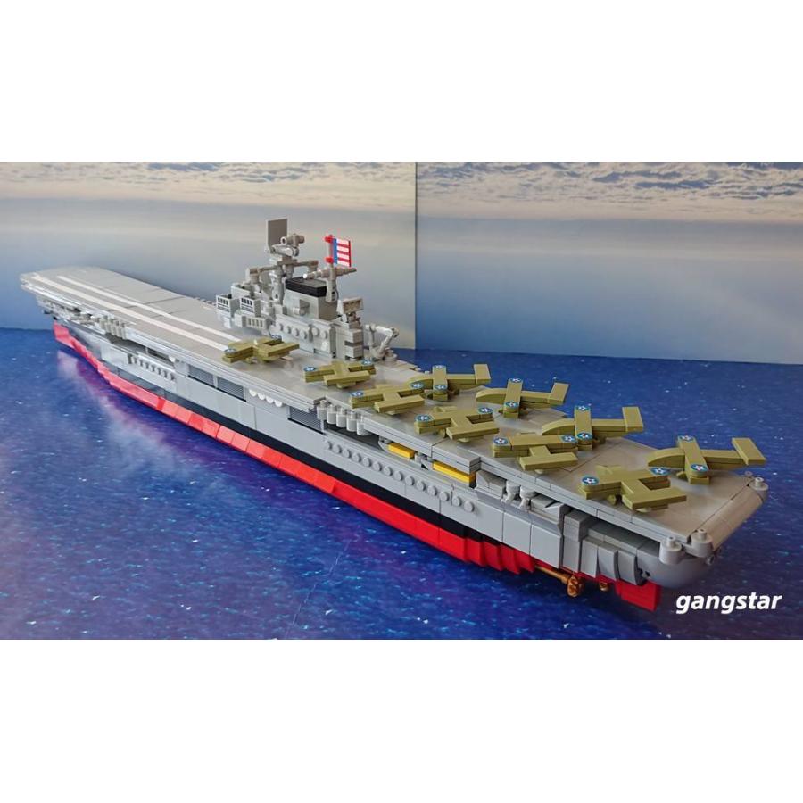 レゴ LEGO ブロック 互換 船 戦艦 空母 アメリカ軍 航空母艦ホーネット 