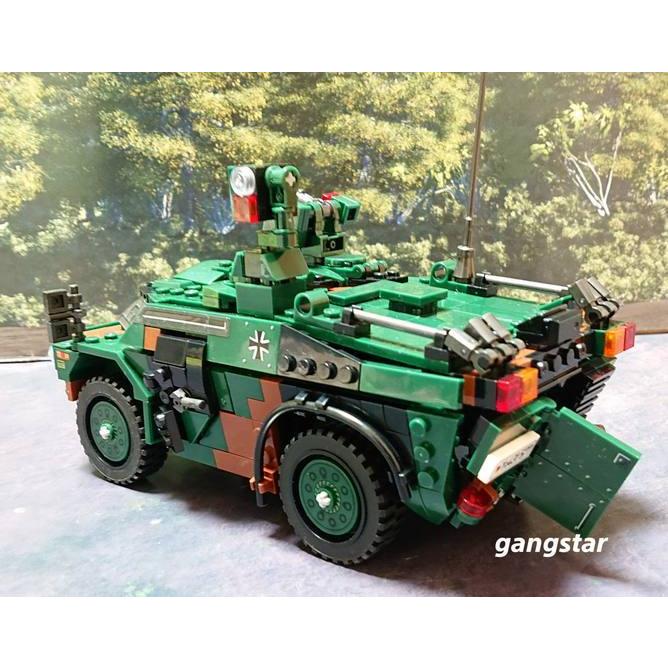 レゴ　LEGO　ブロック　互換　車　装甲車　ドイツ　フェネックLGS(軽装甲偵察車)　　ミリタリーブロック模型　　国内より発送｜gangstar｜09