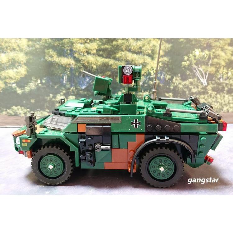 レゴ　LEGO　ブロック　互換　車　装甲車　ドイツ　フェネックLGS(軽装甲偵察車)　　ミリタリーブロック模型　　国内より発送｜gangstar｜10