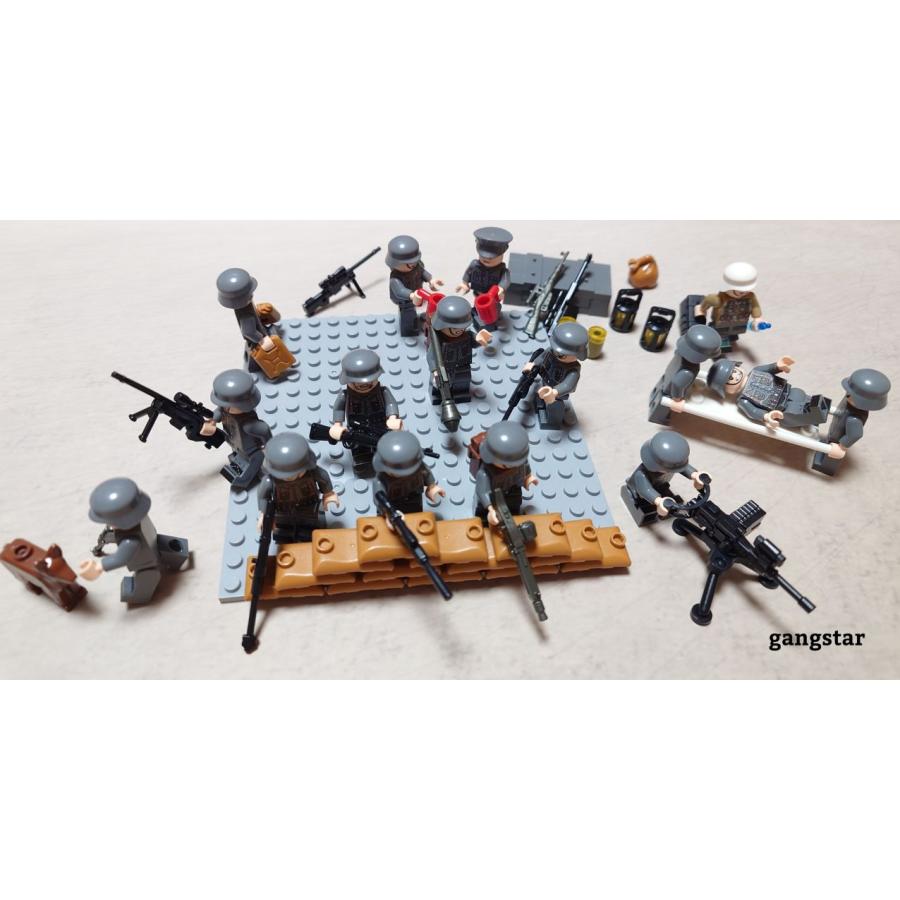 互換品 レゴ LEGO ブロック 互換 ミニフィグ 人形 ドイツ軍兵士16人