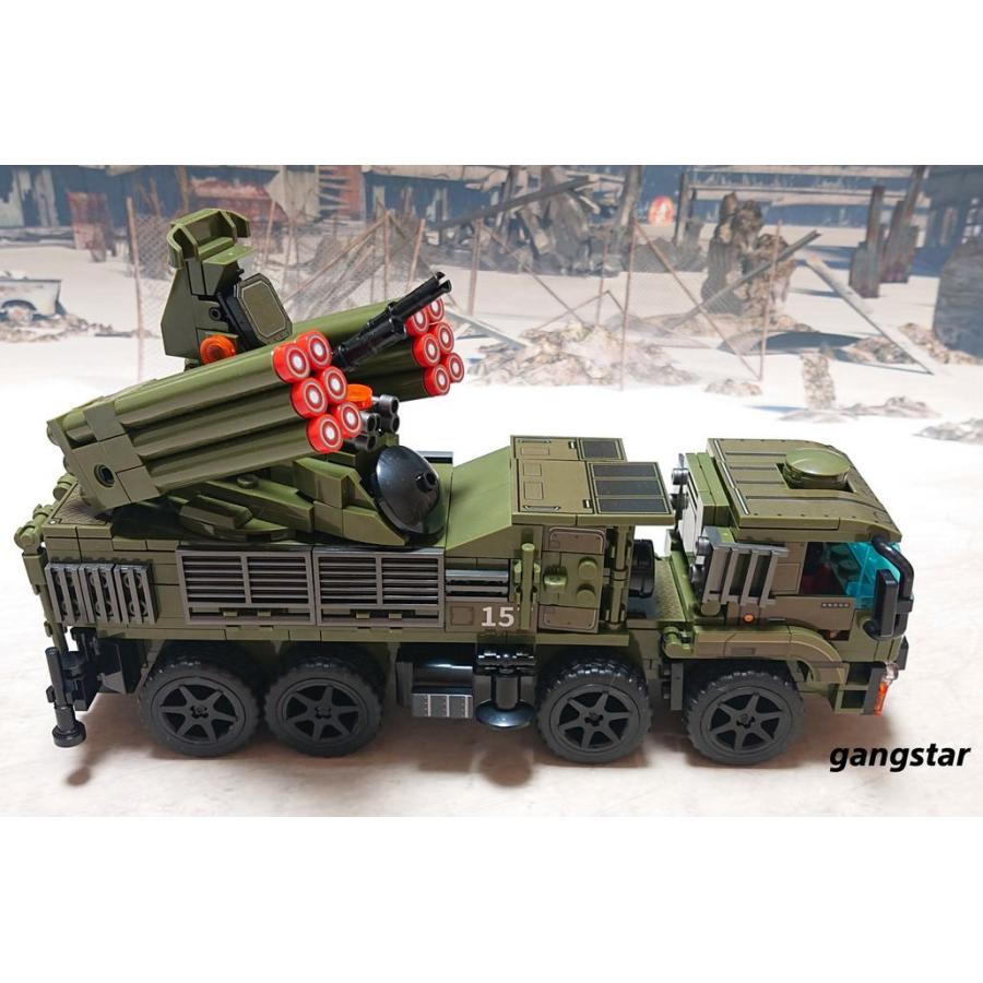 レゴ　LEGO　ブロック　互換　車　装甲車　トラック　ロシア　96K6 パーンツィリS1搭載トラック　ミリタリーブロック模型　　国内より発送｜gangstar｜06