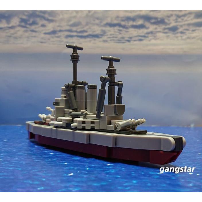 レゴ　LEGO　ブロック　互換　船　戦艦　イギリス　キングジョージ５世級戦艦　ミリタリーブロック｜gangstar｜16