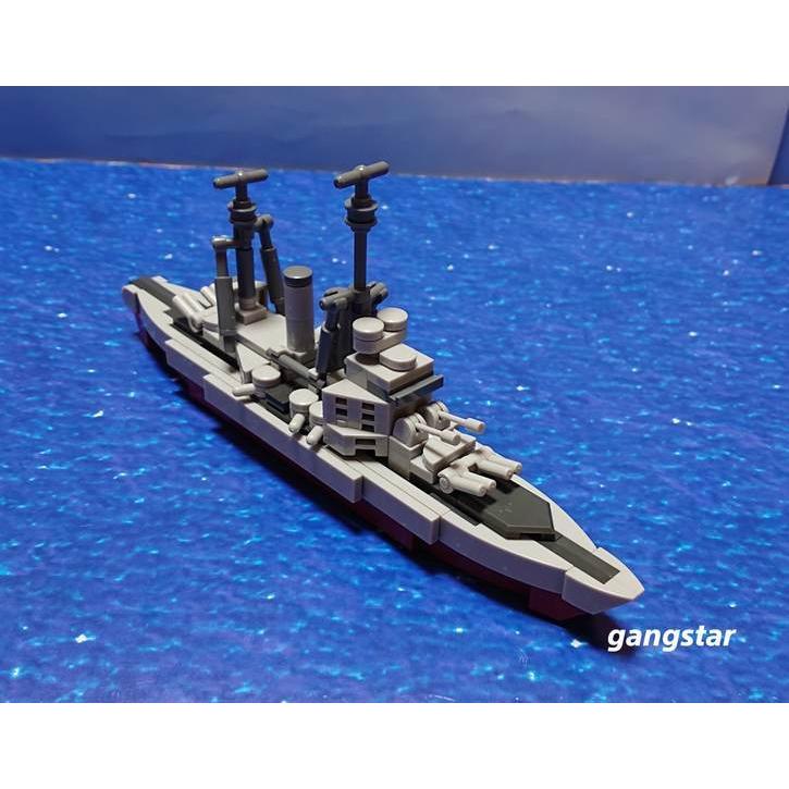 レゴ　LEGO　ブロック　互換　船　戦艦　イギリス　キングジョージ５世級戦艦　ミリタリーブロック｜gangstar｜19