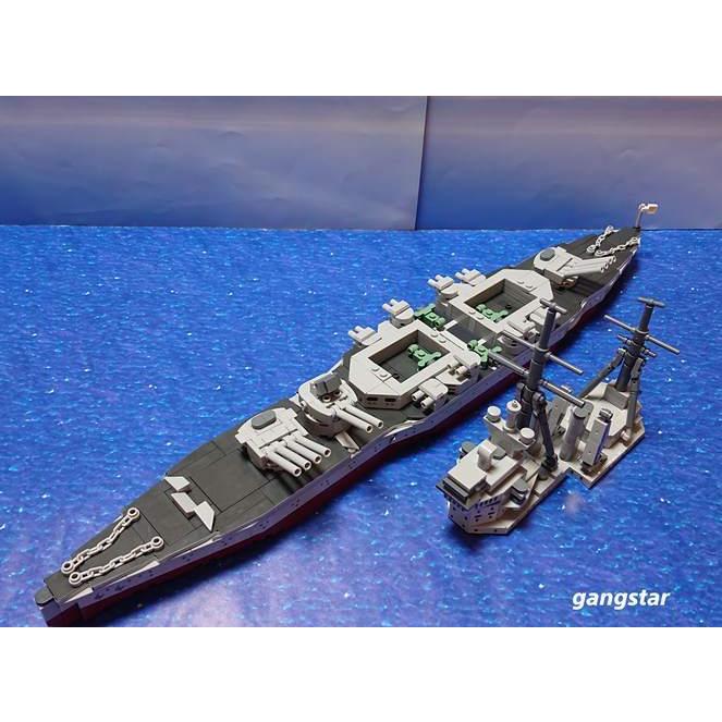 レゴ　LEGO　ブロック　互換　船　戦艦　イギリス　キングジョージ５世級戦艦　ミリタリーブロック｜gangstar｜10