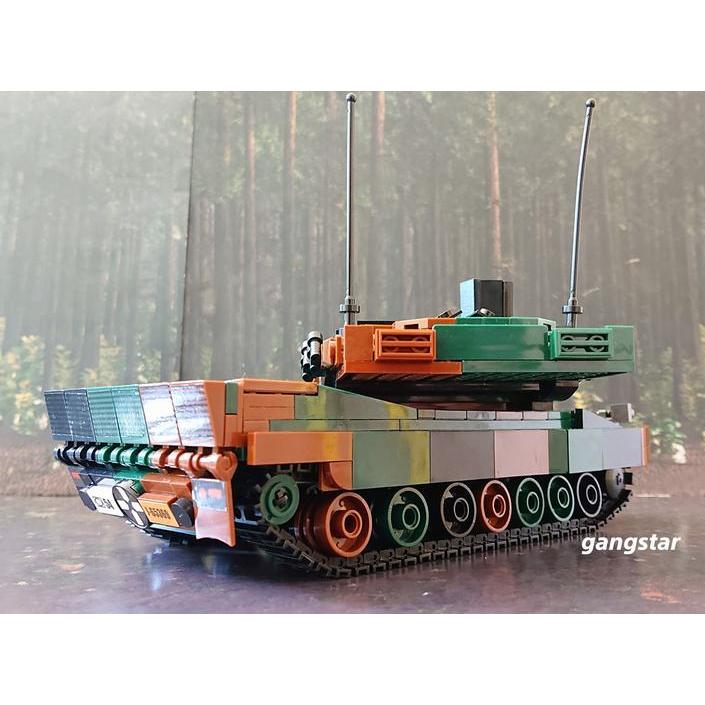 レゴ　LEGO　ブロック　互換　車　戦車　ドイツ　 レオパルド２A４/５　主力戦車　選択式作成　ミリタリーブロック模型　　国内より発送