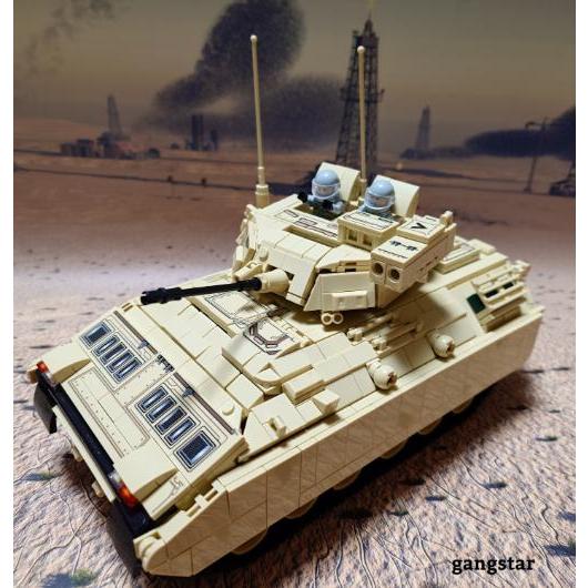 箱入り】 レゴ LEGO ブロック 互換 車 装甲車 戦車 アメリカ M2 