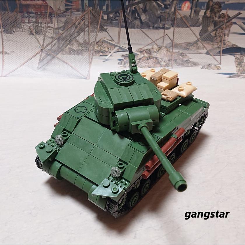 レゴ LEGO ブロック 互換 車 戦車 USA アメリカ M4シャーマン 