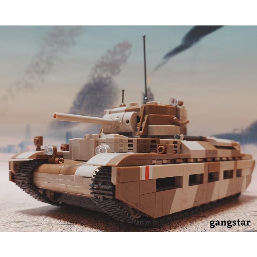 レゴ　LEGO　ブロック　互換　車　戦車　イギリス　マチルダII歩兵戦車　ミリタリーブロック模型　　国内より発送｜gangstar｜03
