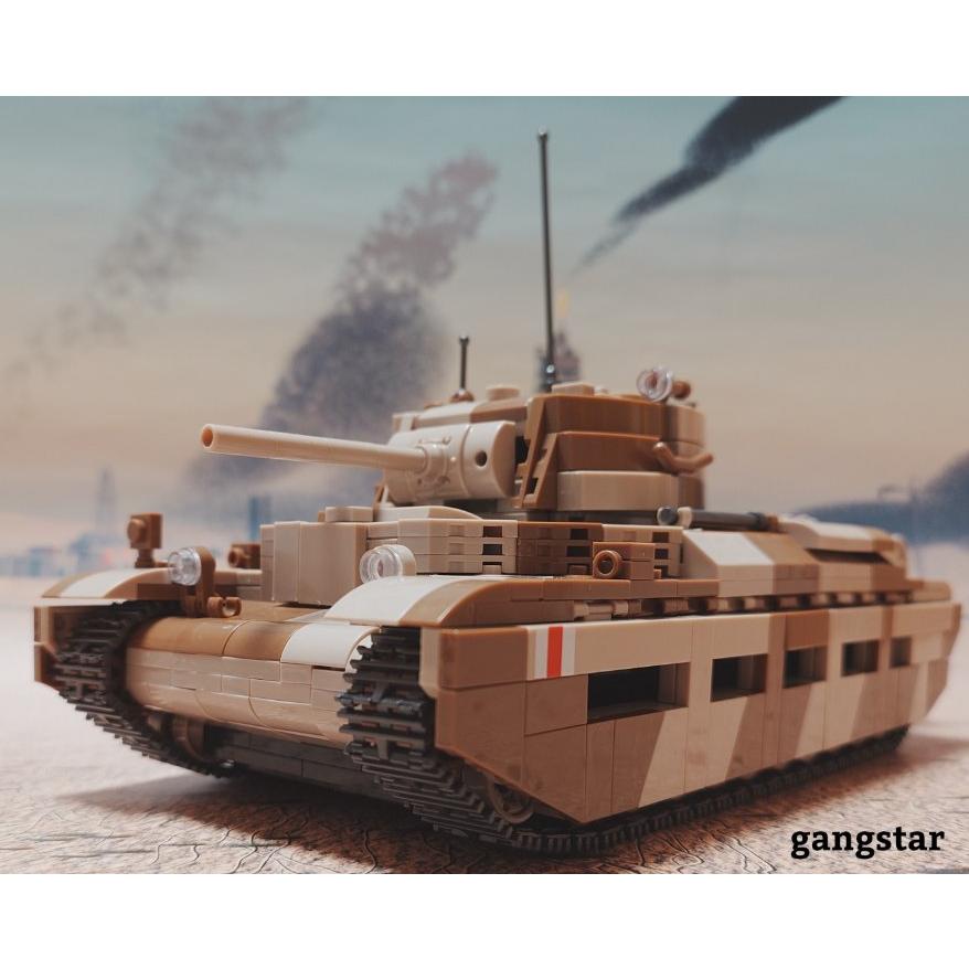 レゴ LEGO ブロック 互換 車 戦車 イギリス マチルダII歩兵戦車 