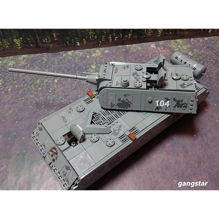 【箱入り】　レゴ　LEGO　ブロック　互換　車　戦車　ドイツ　VIII号戦車　マウス 超重戦車　ミリタリーブロック模型　　国内より発送_13