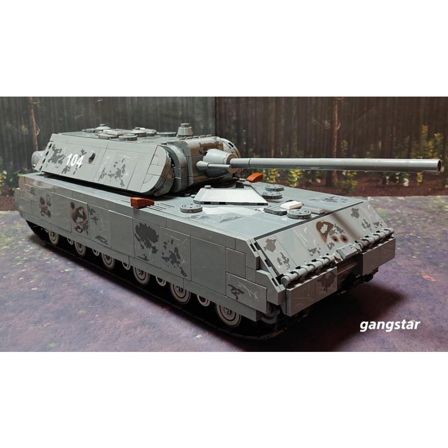 【箱入り】　レゴ　LEGO　ブロック　互換　車　戦車　ドイツ　VIII号戦車　マウス 超重戦車　ミリタリーブロック模型　　国内より発送_6