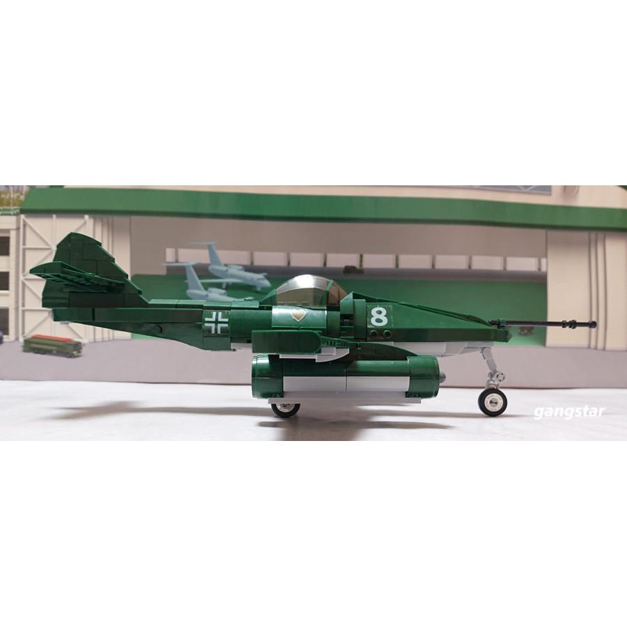 レゴ　LEGO　ブロック　互換　飛行機　戦闘機　ドイツ　メッサーシュミット　Me262 シュヴァルベ　ミリタリーブロック模型　　国内より発送　｜gangstar｜03