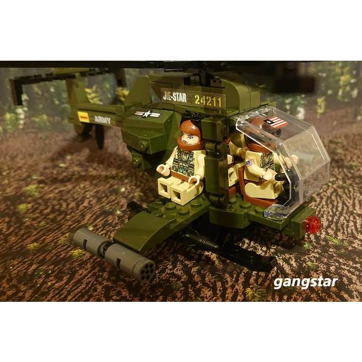 レゴ LEGO ブロック 互換 アメリカ ヘリコプター MH-6 リトルバード 軽
