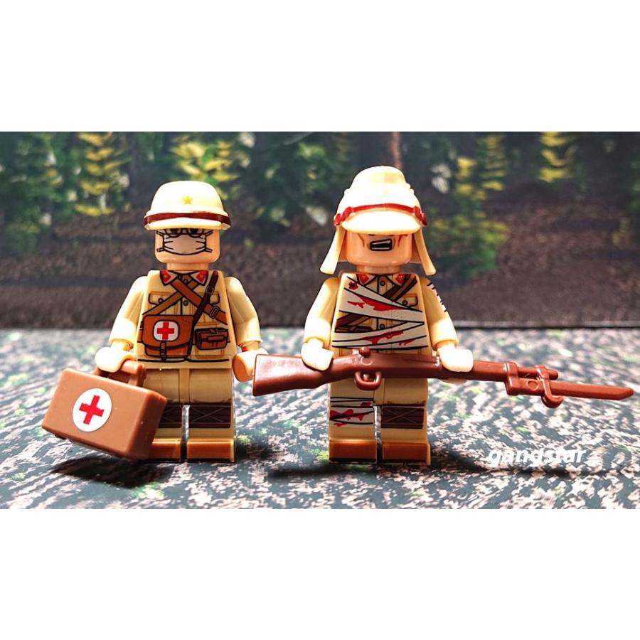 レゴ LEGO ブロック 互換 ミニフィグ 人形 日本軍兵士6人