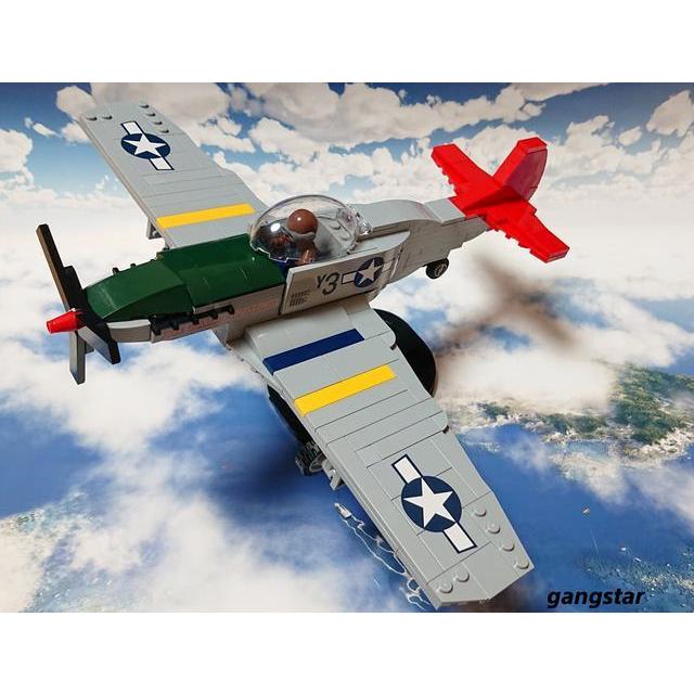 レゴ LEGO ブロック 互換 飛行機 戦闘機 アメリカ P51 マスタング