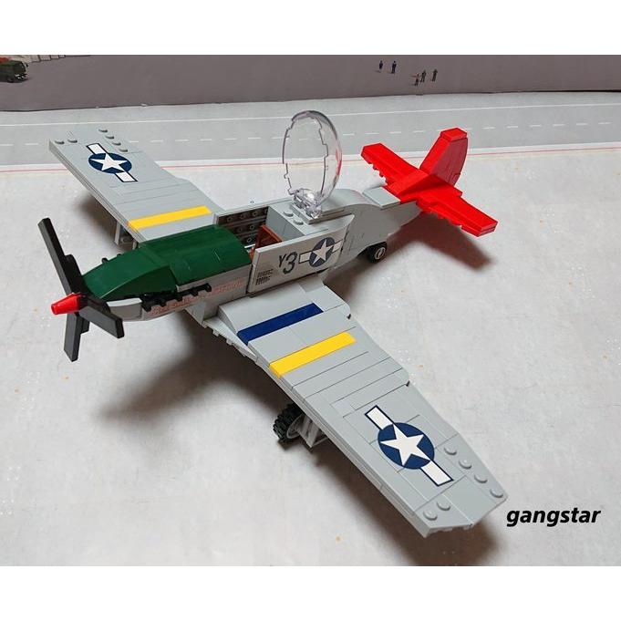 レゴ LEGO ブロック 互換 飛行機 戦闘機 アメリカ P51 マスタング